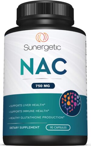 Suplemento NAC 750 mg cápsulas para salud hepática