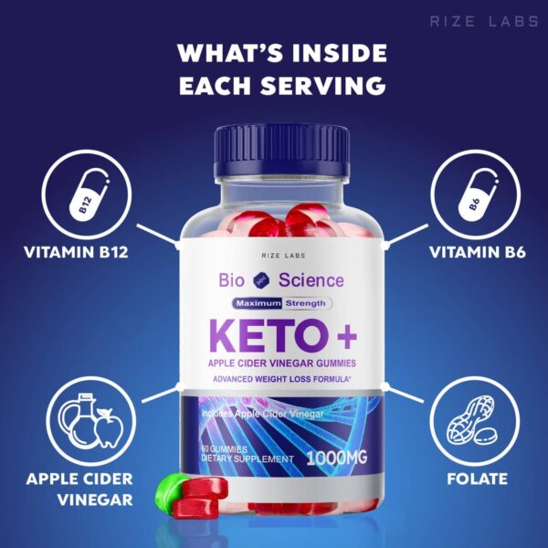 Gomitas para adelgazar Bio Science Keto Plus sabor natural