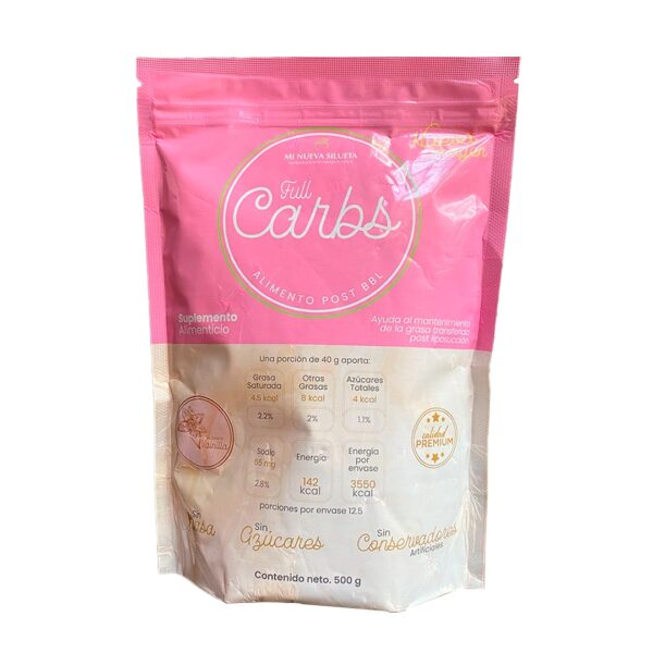 Full Carbs MI NUEVA SILUETA 500gr en empaque