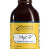 Botella de extracto herbal Myc-P para apoyo inmunológico y microbiano
