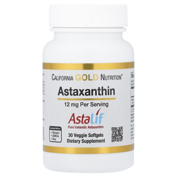 Frasco de Astaxantina California Gold Nutrition
