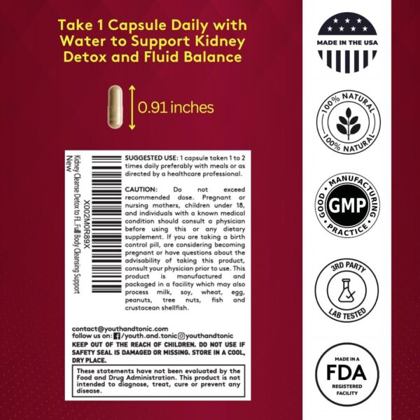 Kit detox renal y limpieza corporal Youth & Tonic