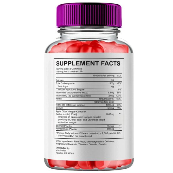 Gominolas keto VIVE MD Proton ACV vista lateral envase