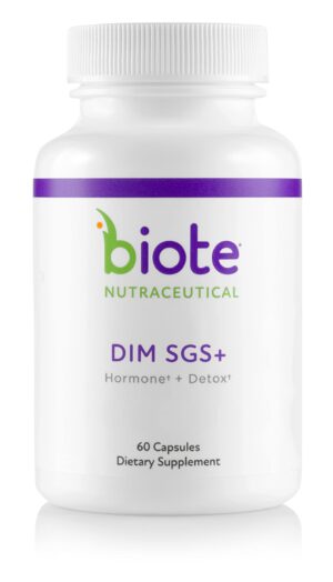 bioTE Nutraceuticals DIM SGS+ suplemento hormonal y detox 60 cápsulas