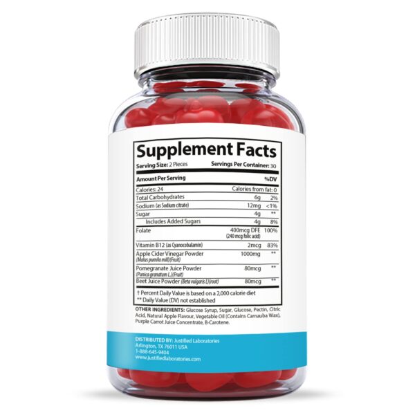 Gomitas veganas y sin gluten keto con vitamina B12