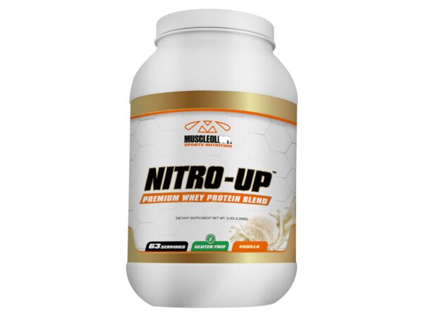 Suplemento Nitro-Up proteína whey vainilla 25 gramos por porción