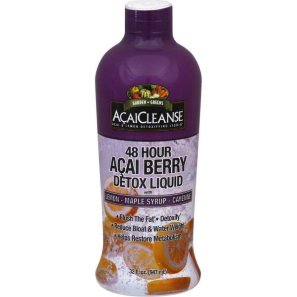 Botellas de detox líquido Garden Greens AcaiCleanse 32 fl oz