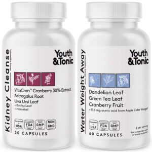 Youth & Tonic paquete detox limpieza renal eliminación de agua