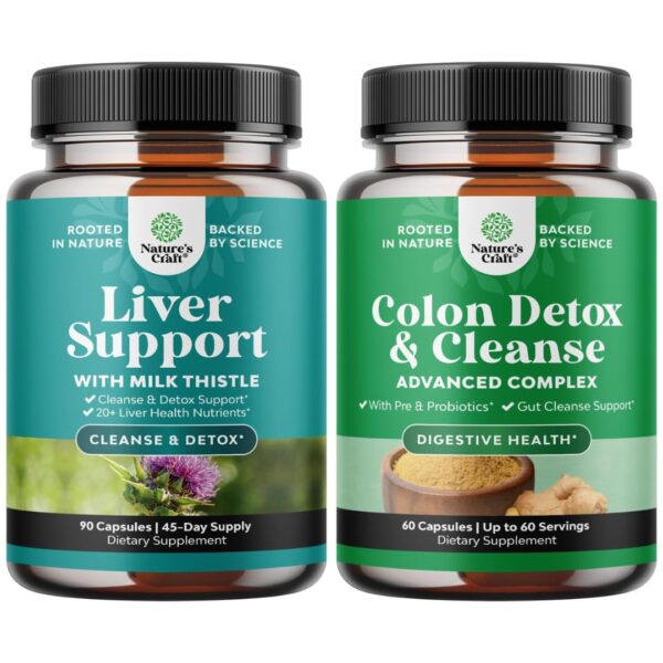 Bundle detox hepatico y reparacion - frasco y caja