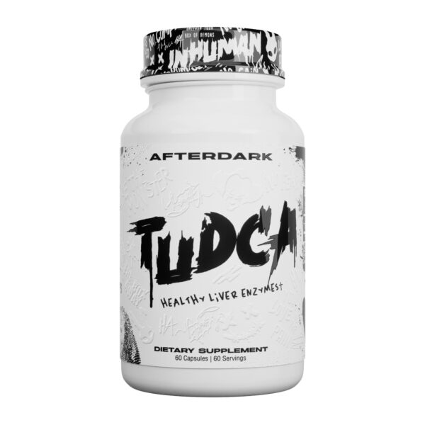 Frasco blanco suplemento AFTERDARK TUDCA 60 cápsulas