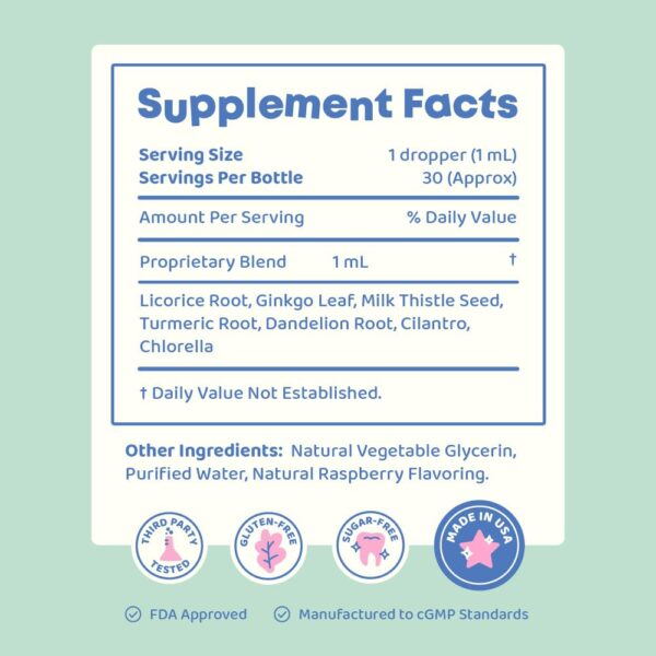 JoySpring Herbal Detox suplemento natural niños 30 porciones JoySpring Herbal Detox suplemento natural niños 30 porciones