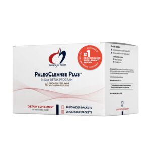 Pure PaleoCleanse Plus paquete frontal sabor fresa vainilla 14 días