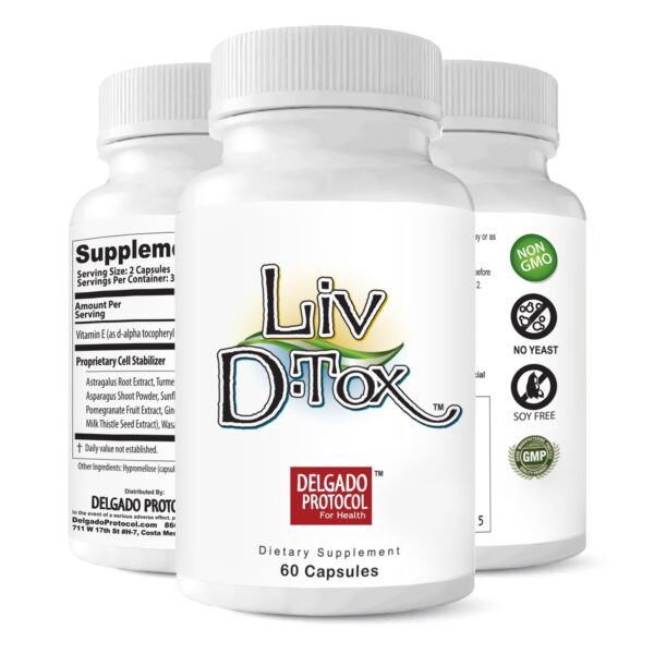 Paquete de suplemento Liv D-Tox para desintoxicación de hígado