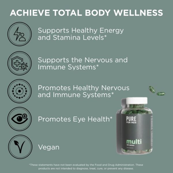 Suplemento multivitamínico para hombres vitalidad bienestar