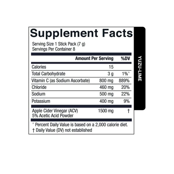 Gomitas vinagre sidra manzana Essential Elements vista lateral