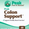 Etiqueta frasco Peak soporte colon detox natural inulina sen hoja