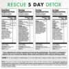 Cápsulas Rescue Detox vista cercana
