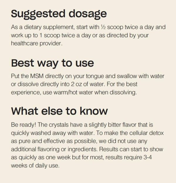 MSM detox sin gluten vegano para energía y salud celular