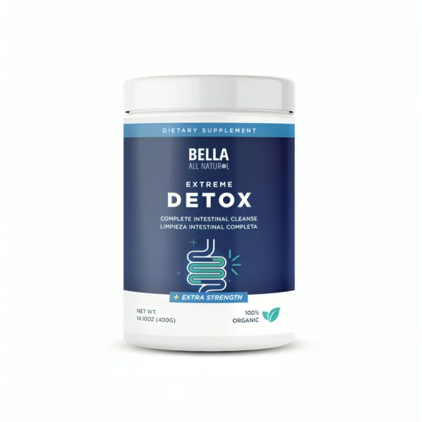 Paquete polvo detox extremo Bella All Natural sin sabor