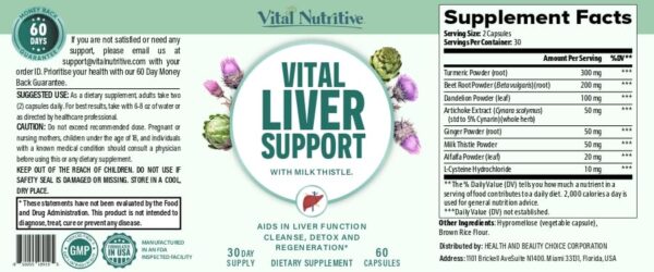 Fórmula de desintoxicación del hígado con cardo mariano