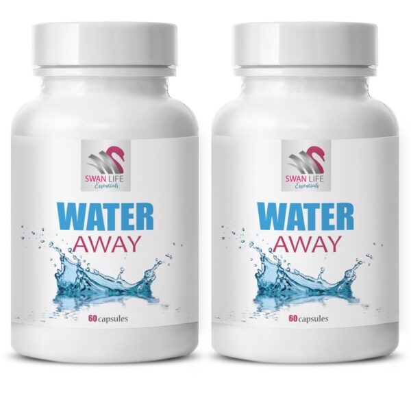 Water Away suplemento diurético natural 2 botellas 120 cápsulas Swan Life