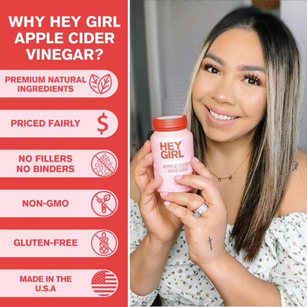 Cápsulas veganas para energía y salud digestiva con vinagre sidra