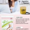 Caja y bolsitas de té natural para abdomen plano