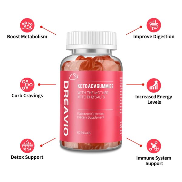 Gomitas DREAVIO Keto con vinagre de sidra de manzana y BHB