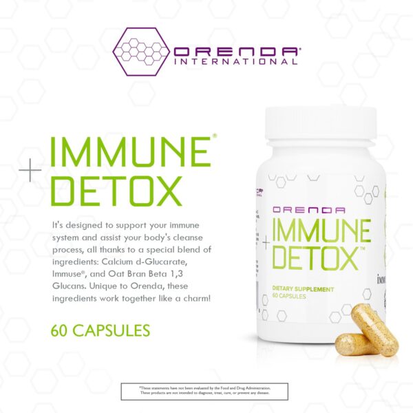 Cápsulas Orenda Immune Detox para apoyo del sistema inmunológico