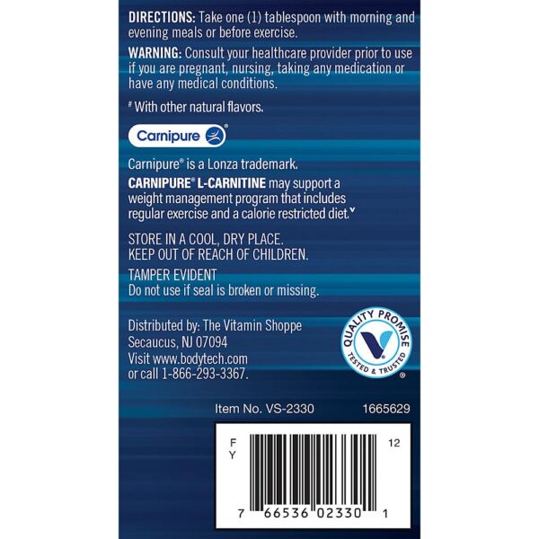 BodyTech Carnipure vista lateral botella