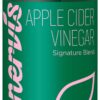 Vinagre sidra de manzana botella y etiqueta