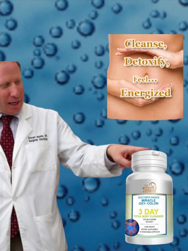 Paquete de Miracle Oxy-Colon Cleanse 120 cápsulas vegetarianas