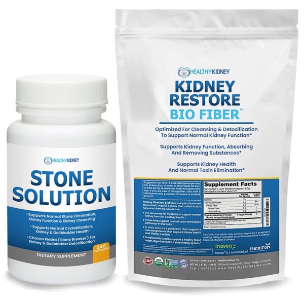 Stone Solution cápsulas naturales para limpieza renal y cálculos