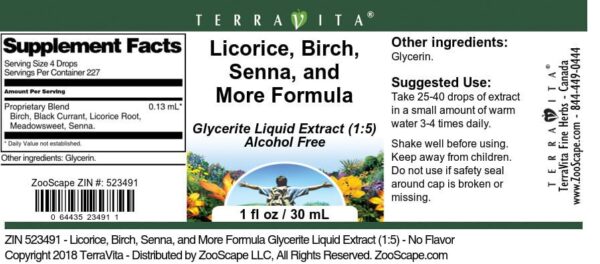 gotas extracto TerraVita para limpieza intestinal natural