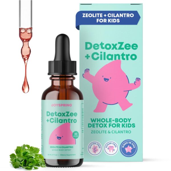 Suplemento líquido JoySpring DetoxZee para equilibrar comportamiento infantil