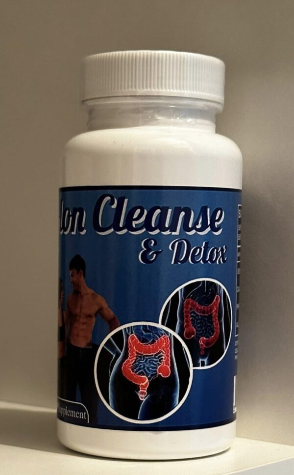 Detox colon cápsulas naturais limpieza digestiva 60 unidades