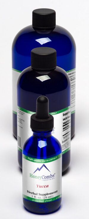 Extracto líquido de raíz de yuca en botella 16oz