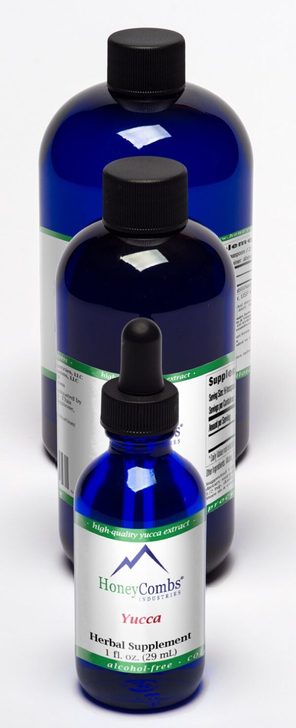 Extracto líquido de raíz de yuca en botella 16oz