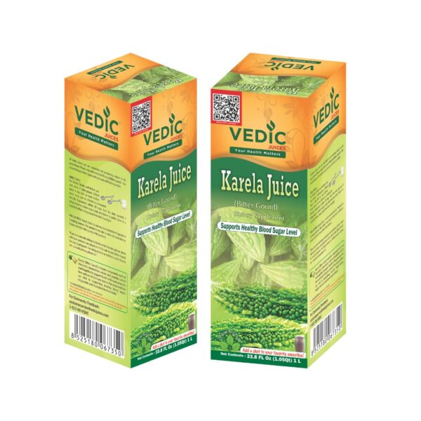 Jugo natural de melón amargo Vedic pack de 2 botellas