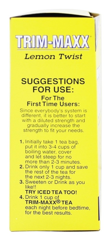Detalle caja Body Brkthrough té Trim-Maxx Lemon Twist