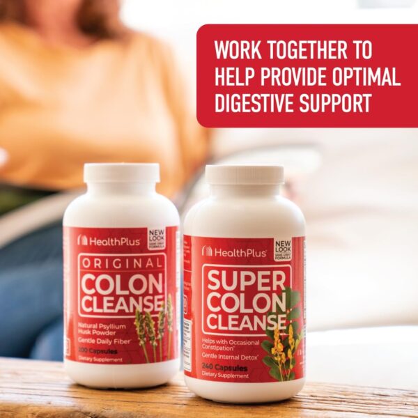 Health Plus super colon cleanse y colon cleanse cápsulas naturales