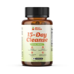 Paquete Mira’s Harvest limpieza intestinal 15 días 30 cápsulas Paquete Mira’s Harvest limpieza intestinal 15 días 30 cápsulas