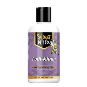 Shampoo detox Stinger Folli-Kleen para limpieza natural del cabello