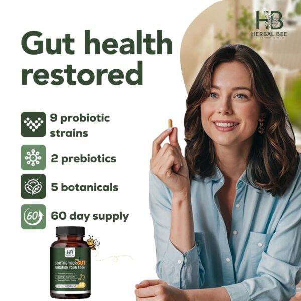 Cápsulas Herbal BEE para reparación del intestino y limpieza