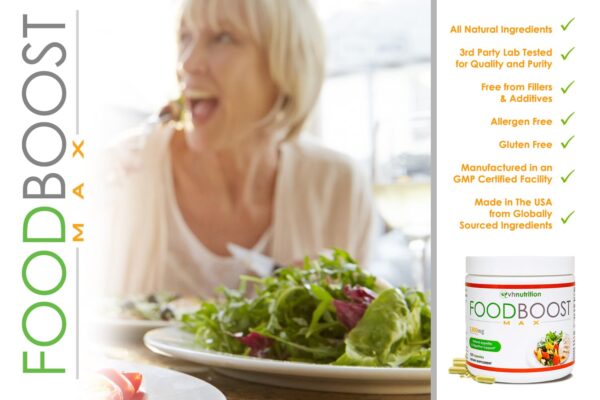 Etiqueta de producto FoodBoost MAX