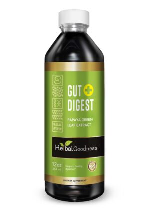 Botella Herbal Goodness Gut Digest para salud intestinal y digestiva