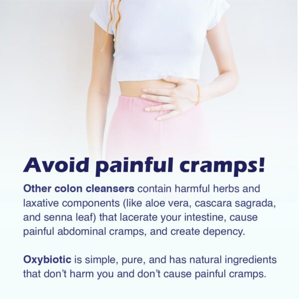 Cápsulas naturales Oxybiotic para intestino sano