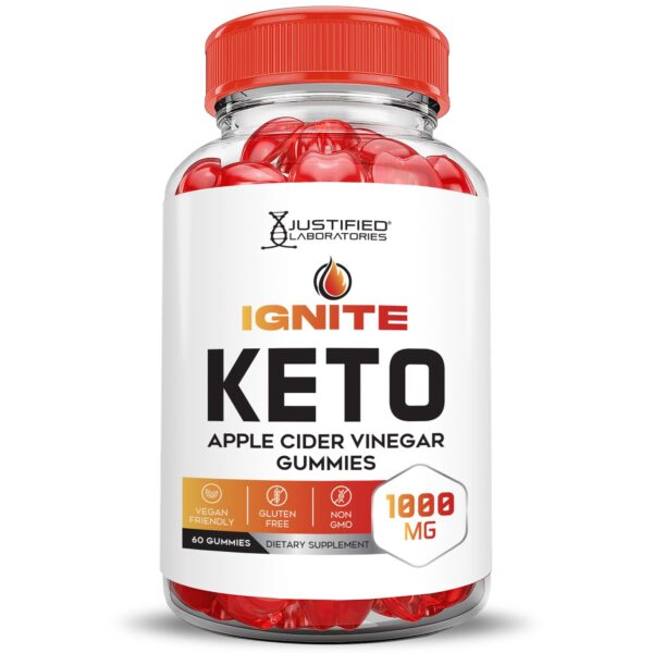 Detalle gomitas Ignite Keto ACV sabor agradable y nutrientes B12