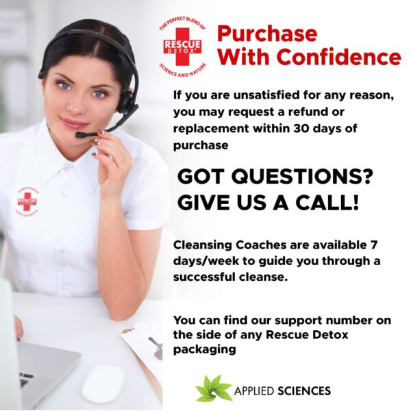 Cápsulas de Rescue Detox para limpieza corporal y bienestar