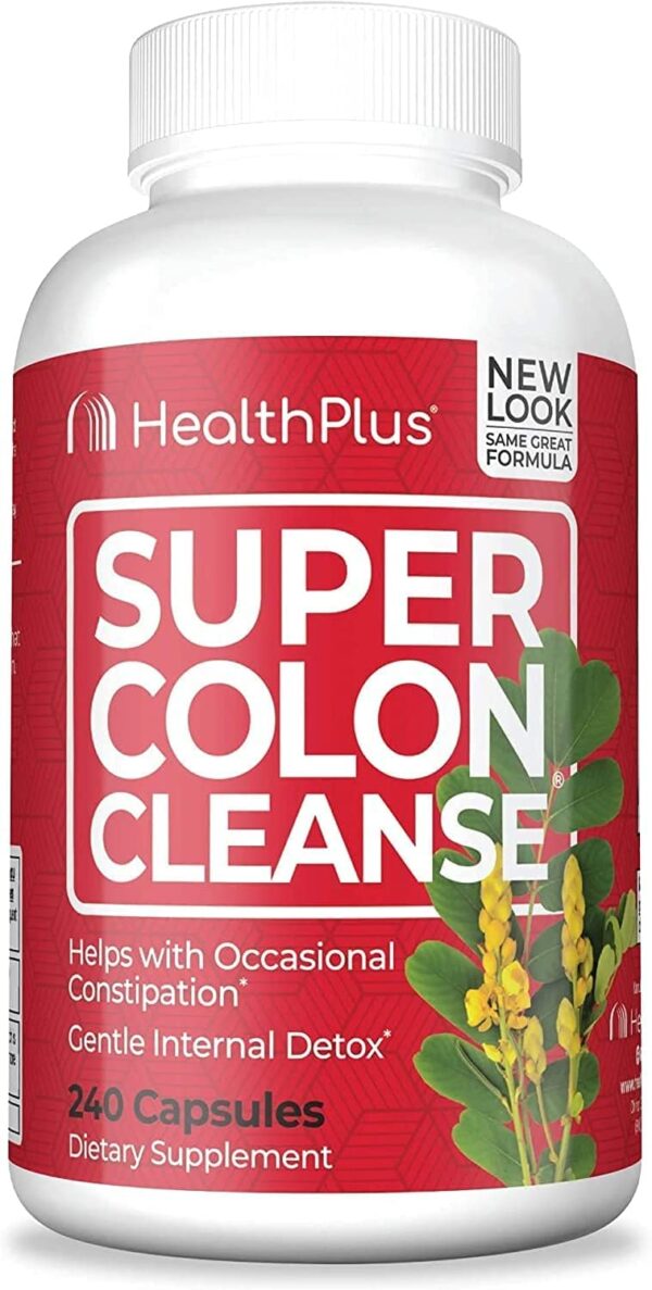 Paquete doble Super Colon Cleanse Health Plus 60 cápsulas